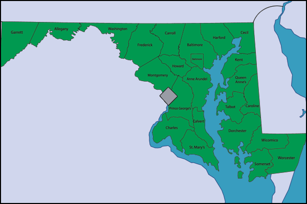 Maryland map